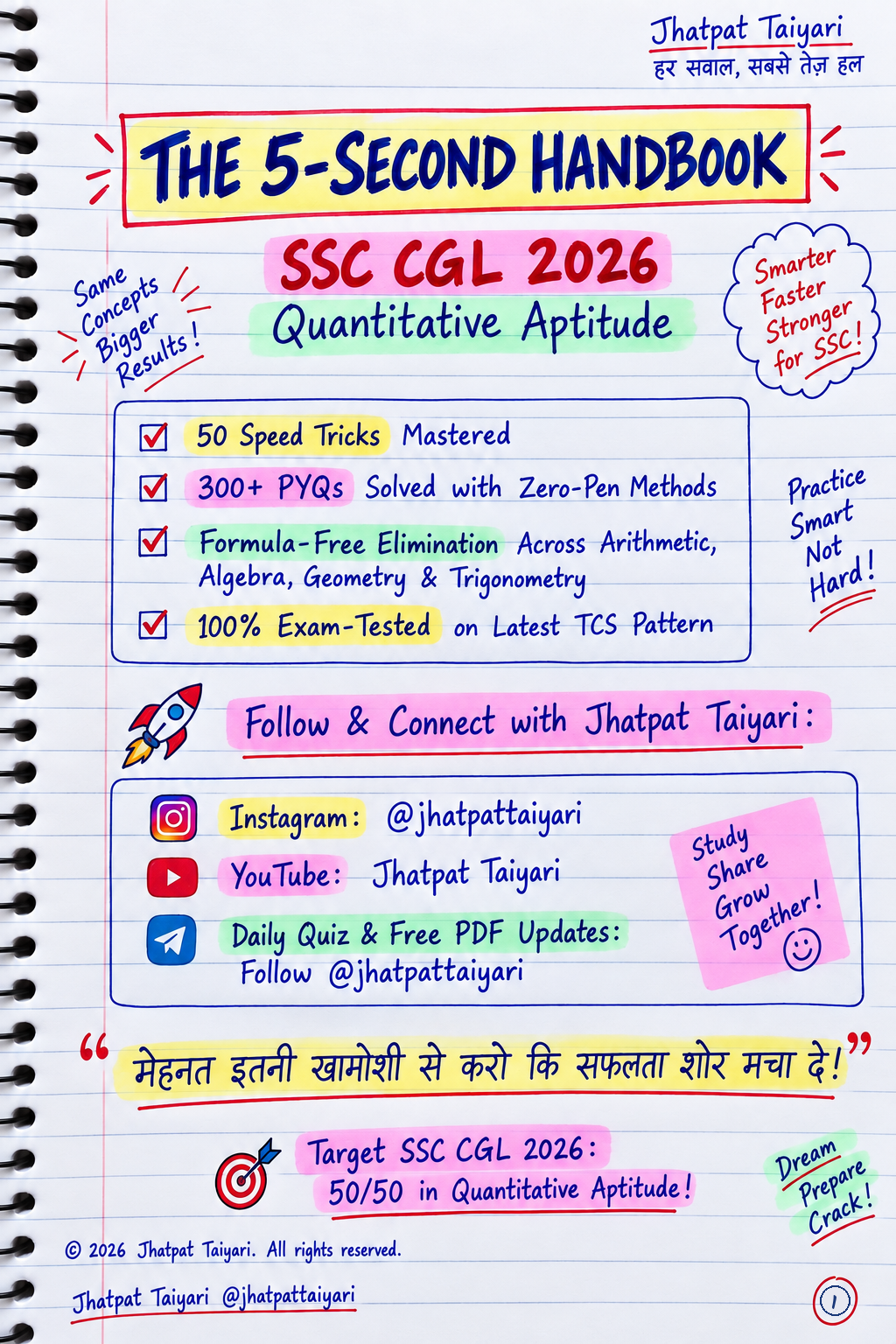 The 5-Second Handbook Front Cover
